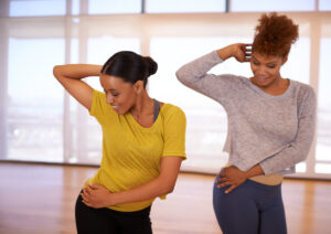 Dancing as one.