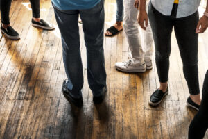 Diverse people in a room